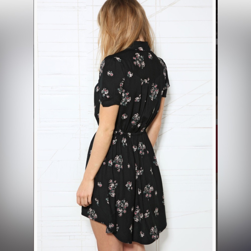 Kimchi Blue black floral print minidress - Picture 4 of 7